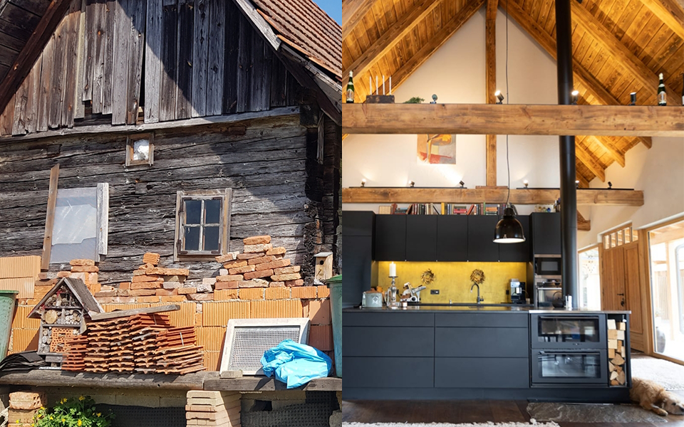 Meine eigene Herausforderung – vom alten Bauernhaus zum modernen Winzerhaus.